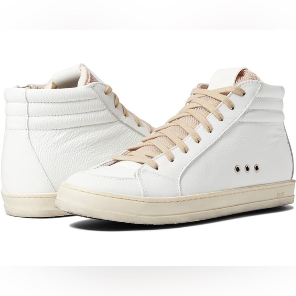 P448 Skate Mid Top Medusa Sneakers Distressed Side Zippers EU 41 (10.5-11) E 543 - Picture 2 of 14